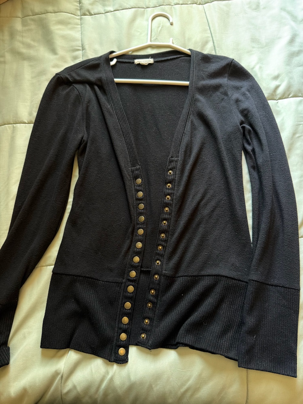 Black Cardigan Sweater